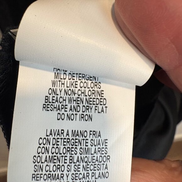 VTG Onyx Nite Slinky Black Strapless Chiffon Dress Womens L USA Stretch Goth - Picture 6 of 9